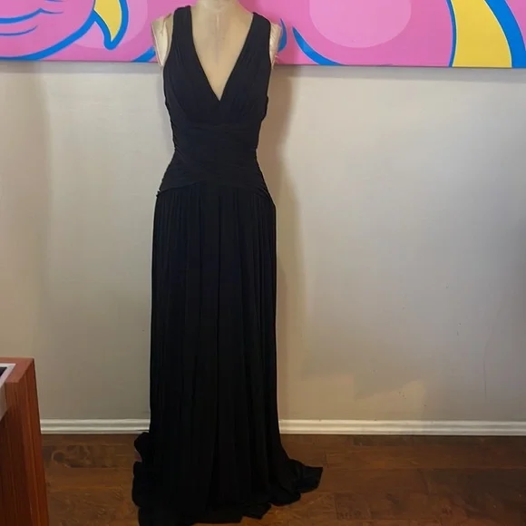 cap sleeve jersey maxi dress Floral Cap Sleeve Maxi Dress With Slit – For Elyse main image 1